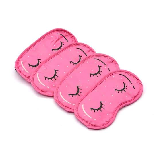 12 Packs: 4 ct. (48 total) 7" Pink Eye Masks by Celebrate It™